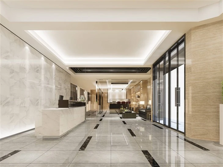 Quartz Slabs Hotel Lobbies